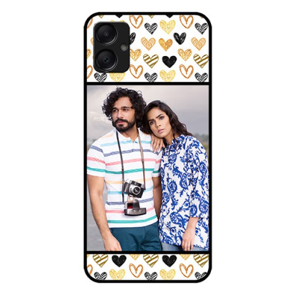 Galaxy A05 Custom Glass Phone Case - Love Symbol Design
