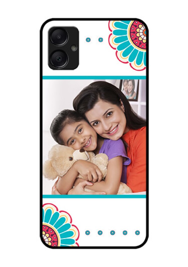 Galaxy A05 Custom Glass Phone Case - Flower Design