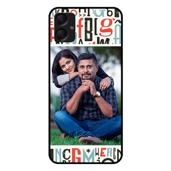 Galaxy A05 Custom Glass Phone Case - Alphabet Design