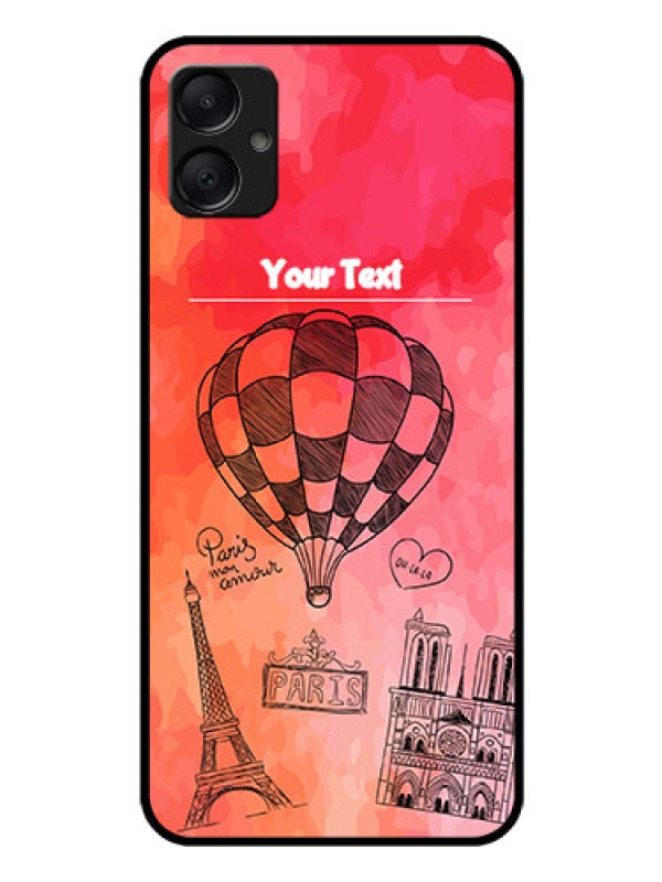 Custom Galaxy A05 Custom Glass Phone Case - Paris Theme Design