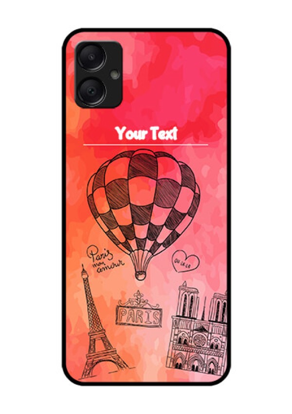 Galaxy A05 Custom Glass Phone Case - Paris Theme Design