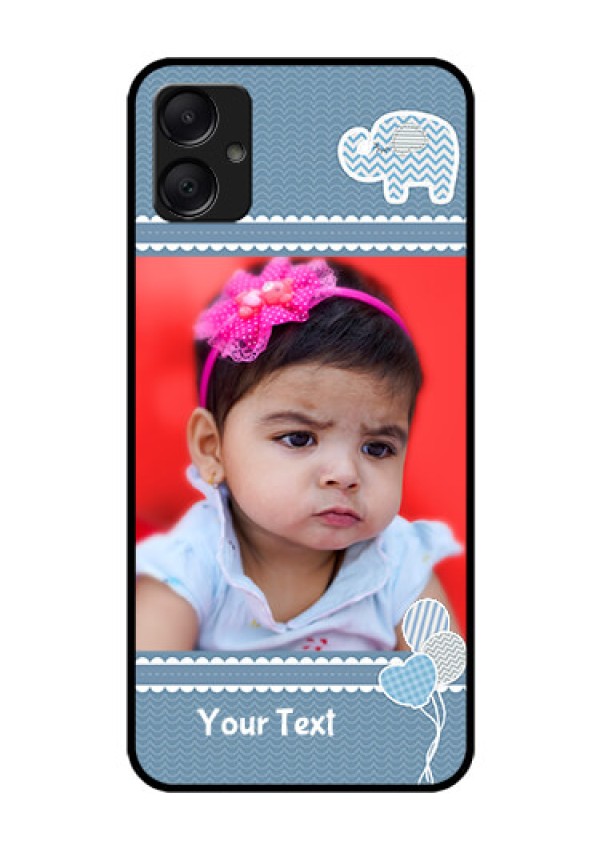 Galaxy A05 Custom Glass Phone Case - With Kids Pattern Design