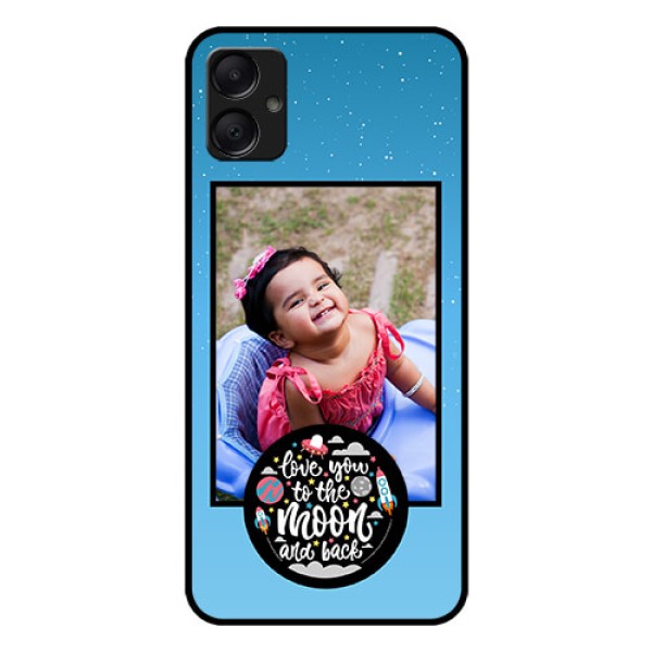Galaxy A05 Custom Glass Phone Case - Wave Pattern Colorful Design