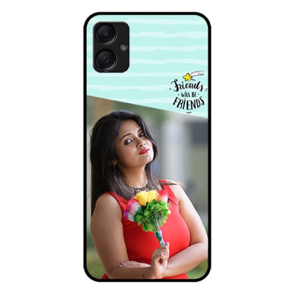 Galaxy A05 Custom Glass Phone Case - Friends Picture Icon Design