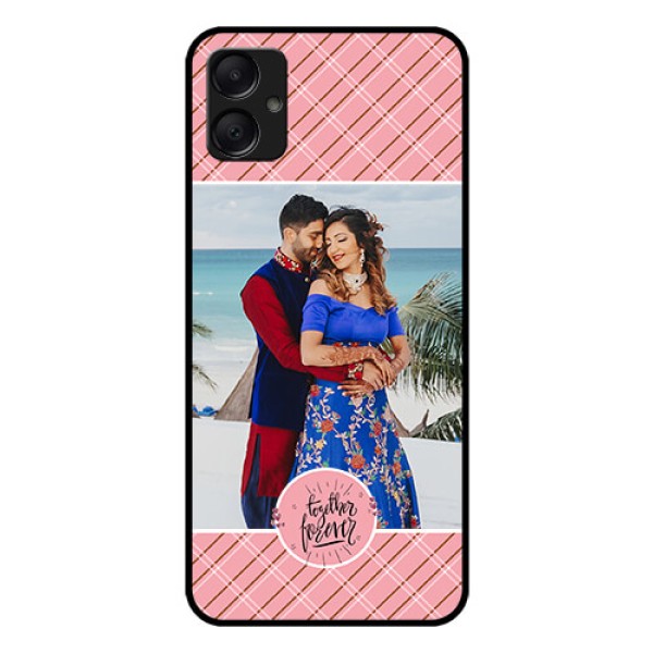 Galaxy A05 Custom Glass Phone Case - Together Forever Design