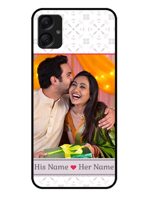 Custom Galaxy A05 Custom Glass Phone Case - With Photo And Ethnic Design