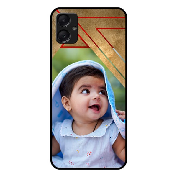 Galaxy A05 Custom Glass Phone Case - Gradient Abstract Texture Design