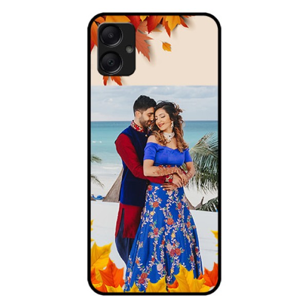 Galaxy A05 Custom Glass Phone Case - Autumn Maple Leaves Design Galaxy A05 Custom Glass Phone Case - Autumn Maple Leaves Design