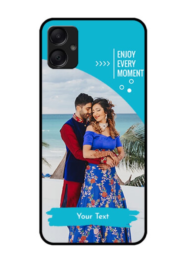 Galaxy A05 Custom Glass Phone Case - Happy Moment Design
