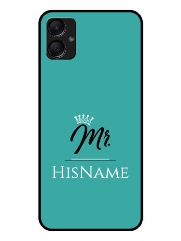 Custom Galaxy A05 Custom Glass Phone Case - Mr With Name Design