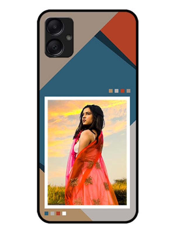 Custom Galaxy A05 Custom Glass Phone Case - Retro Color Pallet Design
