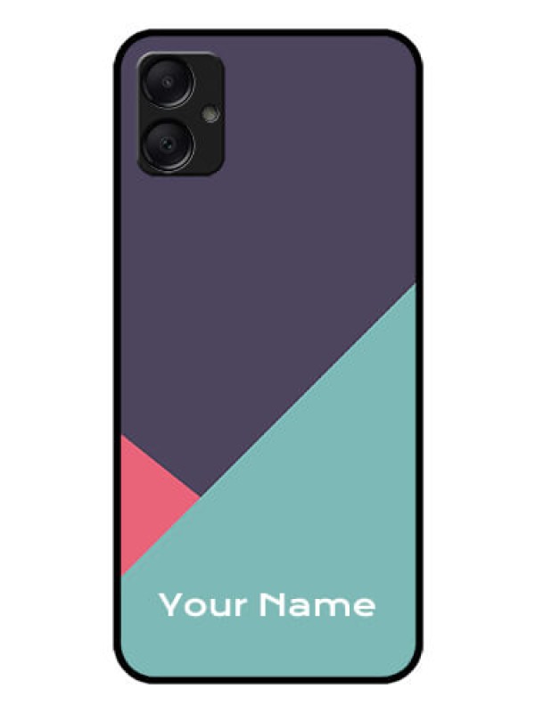 Custom Galaxy A05 Custom Glass Phone Case - Tri Color Abstract Design