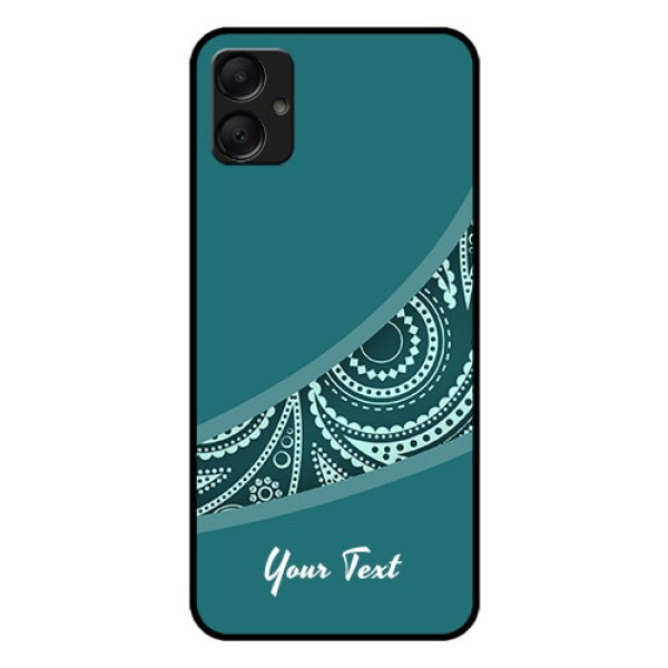Galaxy A05 Custom Glass Phone Case - Semi Visible Floral Design