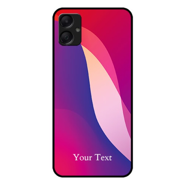Galaxy A05 Custom Glass Phone Case - Digital Abstract Overlap Design Galaxy A05 Custom Glass Phone Case - Digital Abstract Overlap Design