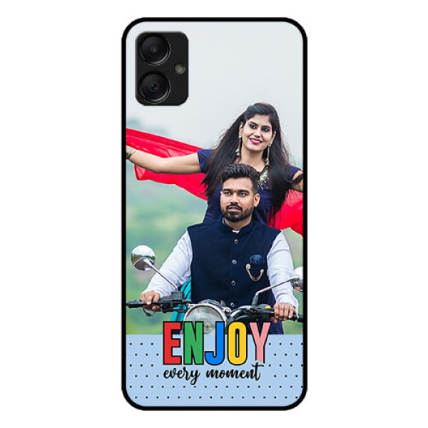 Galaxy A05 Custom Glass Phone Case - Enjoy Every Moment Design