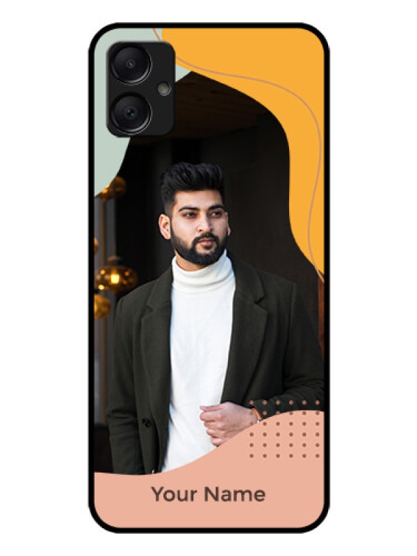 Custom Galaxy A05 Custom Glass Phone Case - Tri - Coloured Overlay Design