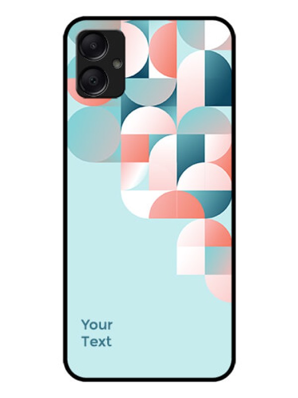 Custom Galaxy A05 Custom Glass Phone Case - Stylish Semi - Circle Pattern Design