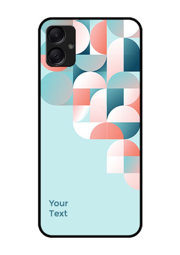 Galaxy A05 Custom Glass Phone Case - Stylish Semi - Circle Pattern Design