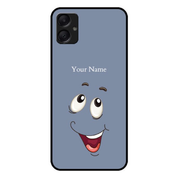 Galaxy A05 Custom Glass Phone Case - Laughing Cartoon Face Design Galaxy A05 Custom Glass Phone Case - Laughing Cartoon Face Design
