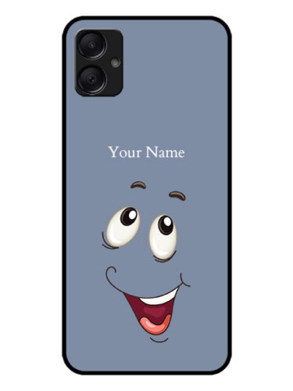 Custom Galaxy A05 Custom Glass Phone Case - Laughing Cartoon Face Design