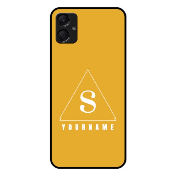 Galaxy A05 Custom Glass Phone Case - Simple Triangle Design