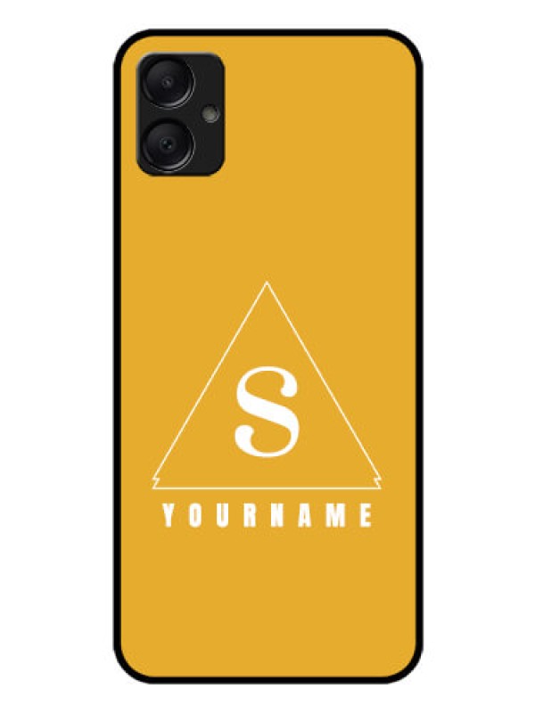 Custom Galaxy A05 Custom Glass Phone Case - Simple Triangle Design