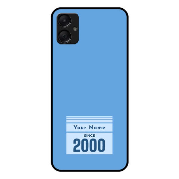 Galaxy A05 Custom Glass Phone Case - Custom Year Of Birth Design