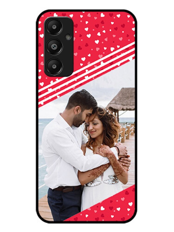 Custom Galaxy A05s Custom Glass Phone Case - Valentines Gift Design