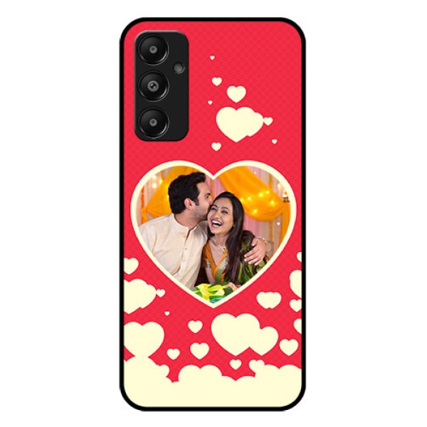 Galaxy A05s Custom Glass Phone Case - Love Symbols Phone Cover Design