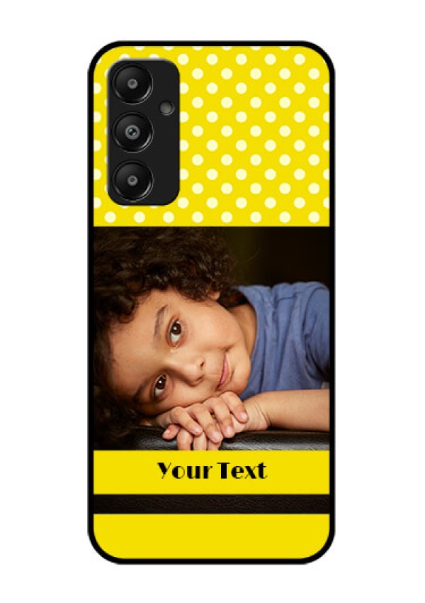Galaxy A05s Custom Glass Phone Case - Bright Yellow Case Design