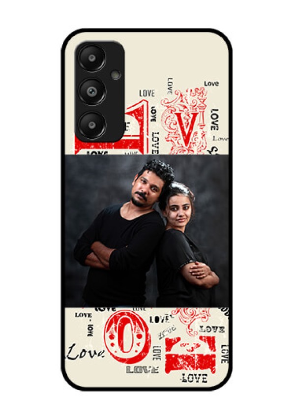 Galaxy A05s Custom Glass Phone Case - Trendy Love Design Case