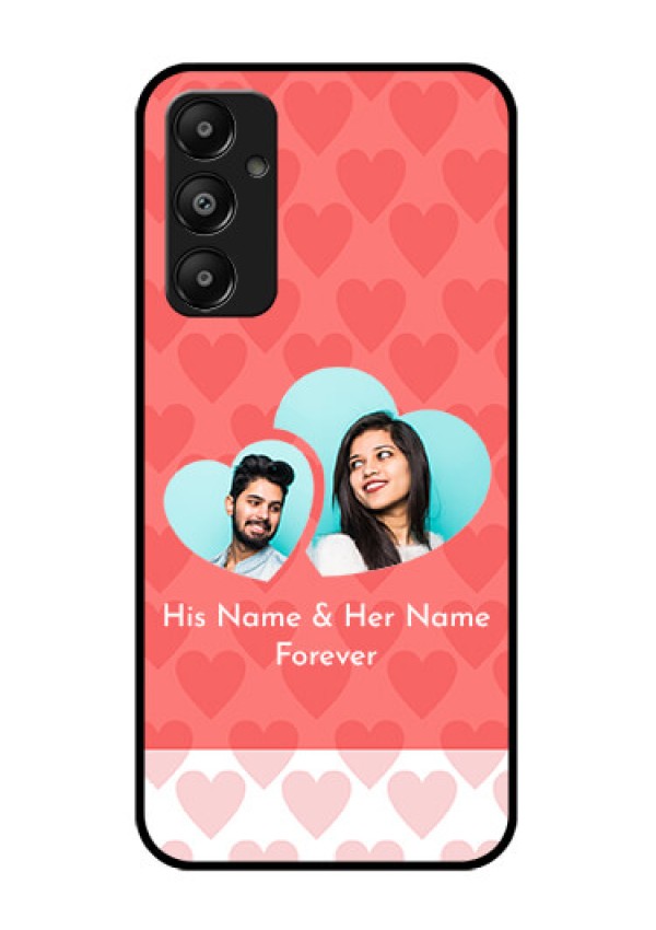 Galaxy A05s Custom Glass Phone Case - Couple Pic Upload Design