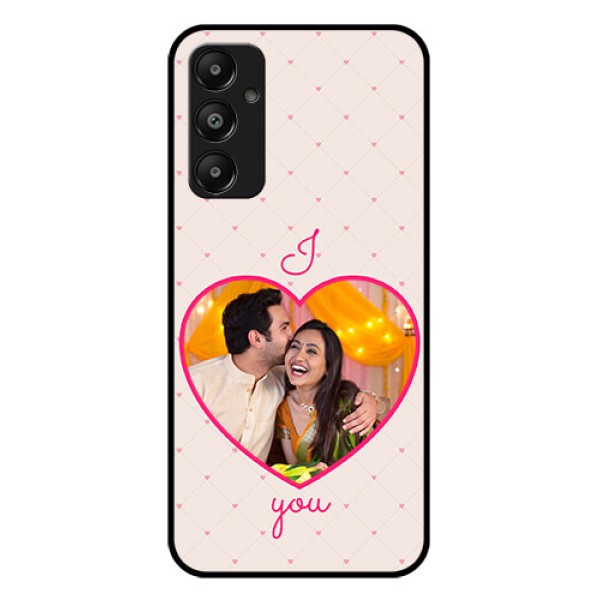 Galaxy A05s Custom Glass Phone Case - Heart Shape Design