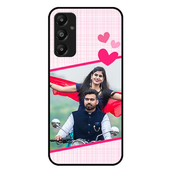 Galaxy A05s Custom Glass Phone Case - Love Shape Heart Design