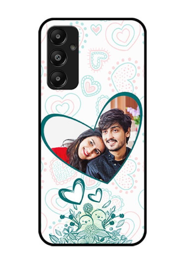 Galaxy A05s Custom Glass Phone Case - Premium Couple Design