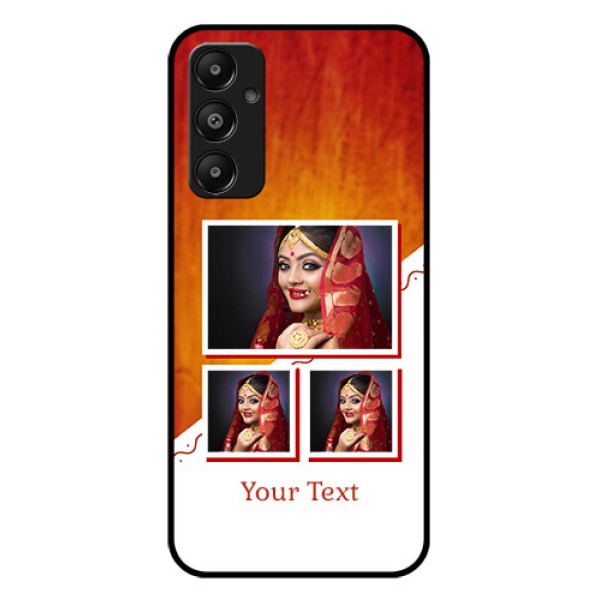 Galaxy A05s Custom Glass Phone Case - Wedding Memories Design Galaxy A05s Custom Glass Phone Case - Wedding Memories Design