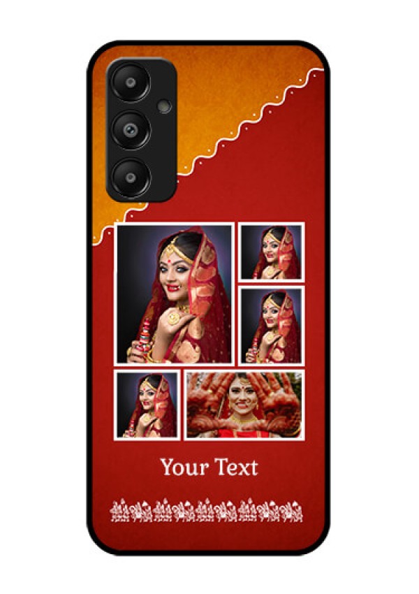 Galaxy A05s Custom Glass Phone Case - Wedding Pic Upload Design