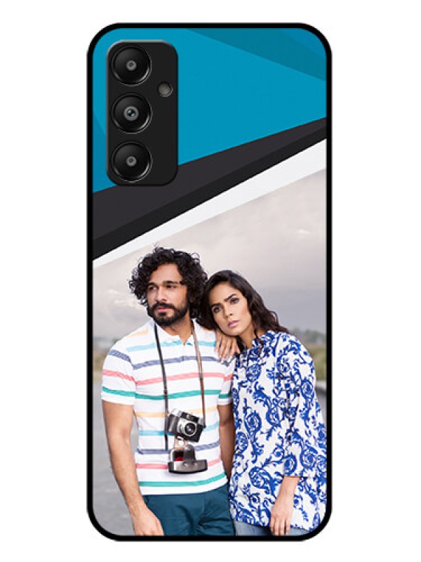Custom Galaxy A05s Custom Glass Phone Case - Simple Pattern Photo Upload Design
