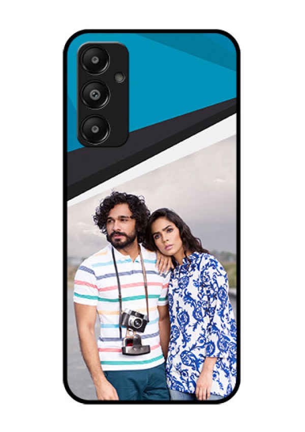 Galaxy A05s Custom Glass Phone Case - Simple Pattern Photo Upload Design