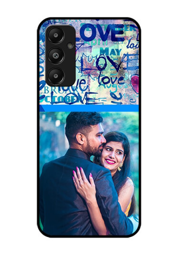 Galaxy A05s Custom Glass Phone Case - Colorful Love Design