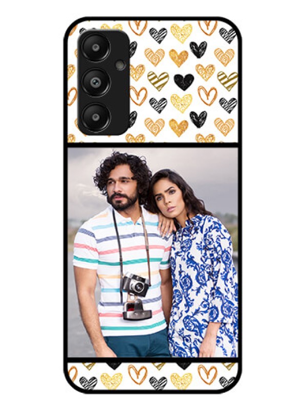 Custom Galaxy A05s Custom Glass Phone Case - Love Symbol Design