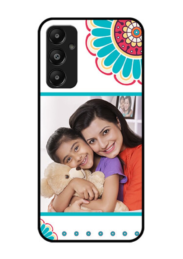 Galaxy A05s Custom Glass Phone Case - Flower Design