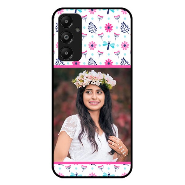 Galaxy A05s Custom Glass Phone Case - Colorful Flower Design
