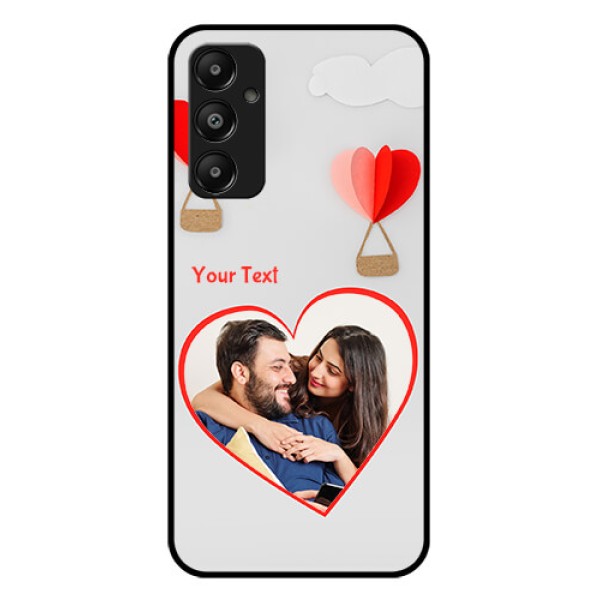 Galaxy A05s Custom Glass Phone Case - Parachute Love Design