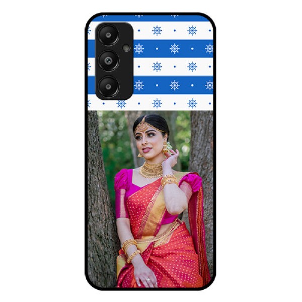 Galaxy A05s Custom Glass Phone Case - Snow Pattern Design