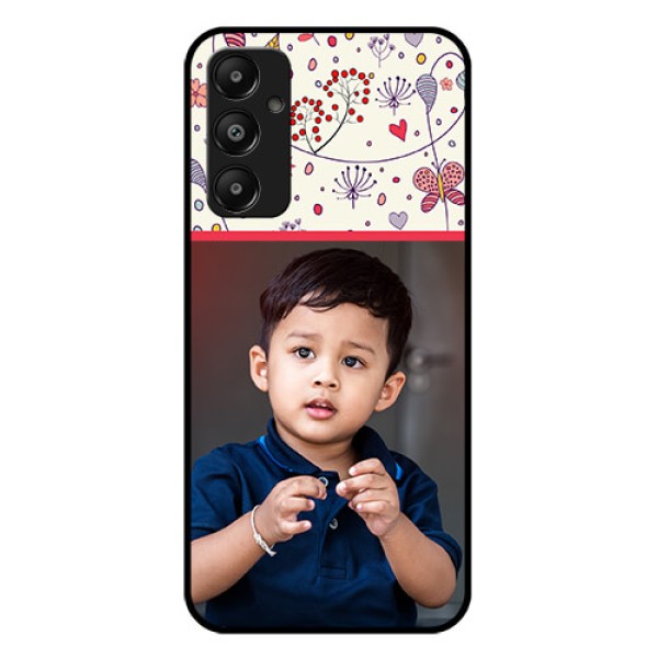 Galaxy A05s Custom Glass Phone Case - Premium Floral Design
