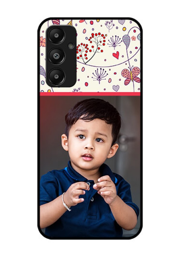 Galaxy A05s Custom Glass Phone Case - Premium Floral Design