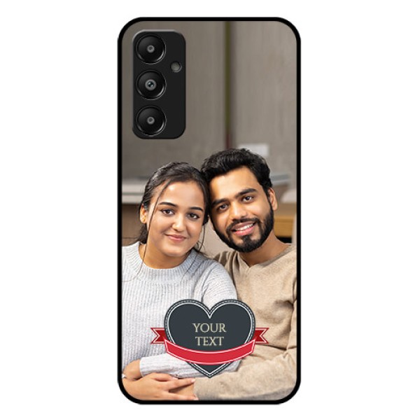 Galaxy A05s Custom Glass Phone Case - Just Married Couple Design