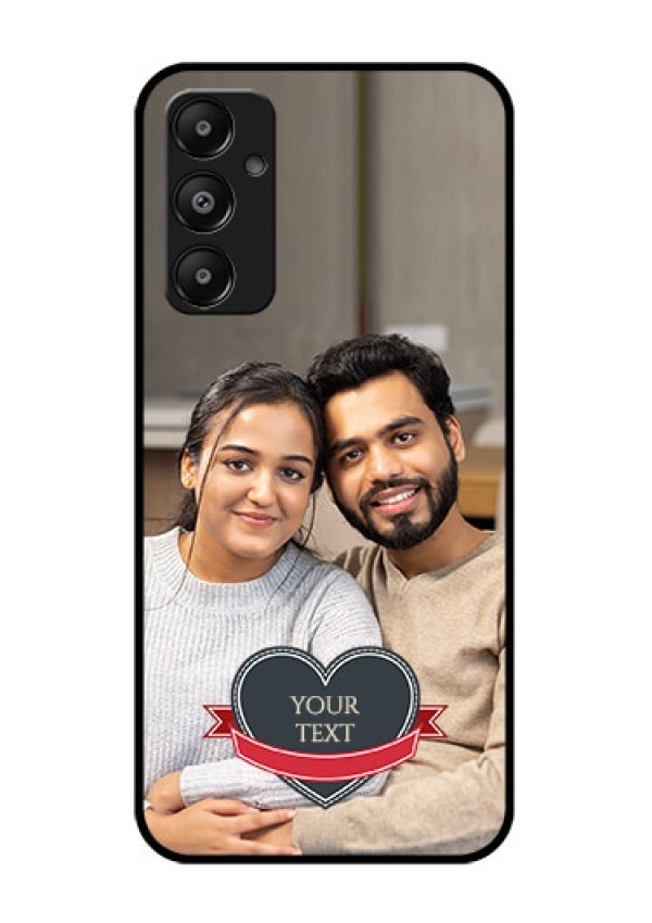 Galaxy A05s Custom Glass Phone Case - Just Married Couple Design