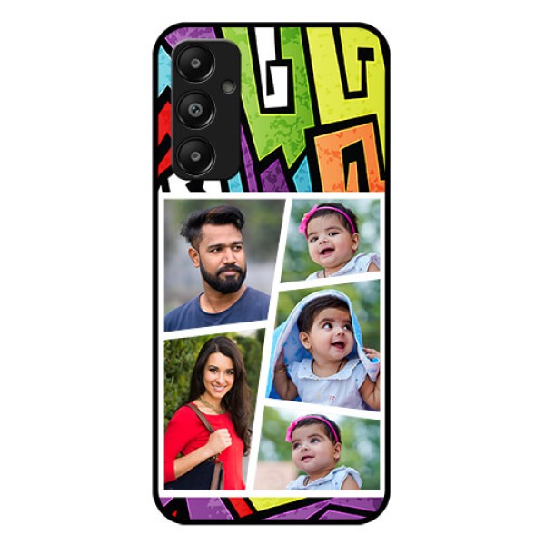 Galaxy A05s Custom Glass Phone Case - Graffiti Pattern Design